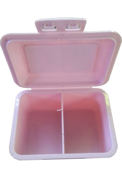 Qlüx Mahi Max Nano Lunch Box 2 Compartments Nutrition Container 10x7cm - Pink