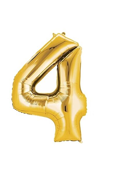 Dipak بالون فويل ذهبي 40 بوصة 100 سم ( 4 ) رقم