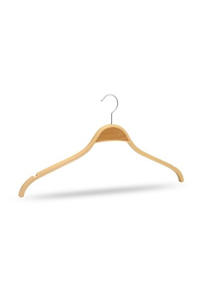NYN Wooden Hanger Blouse Shirt Hanger Natural Color 100 Pieces