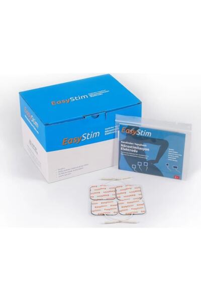 easystim Wired Square Tens Pad 4 Pieces 5 X 5 cm