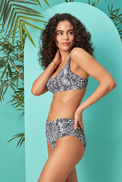 No Gossip Kalın Kenar Tek Bikini Tek Alt 219207 Crocodile