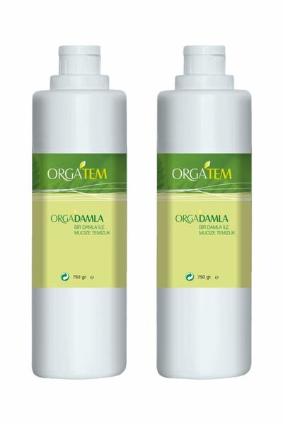 ORGATEM Iyonize Damla Çok Amaçlı Temizleyici 750 gr Bir Damla İle Mucize Temizlik 2 Li Set