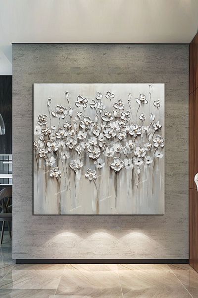 Morfil Sanat Atölyesi Λουλούδια Καλλιτεχνικό Διακοσμητικό Πίνακας Καμβά