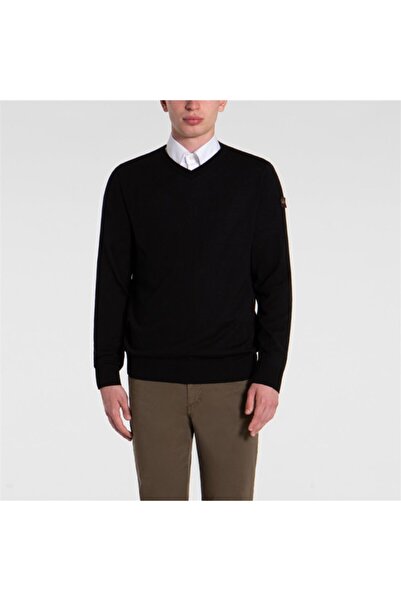 PAUL&SHARK الرجال محبوك الخامس الرقبة C.wصوف