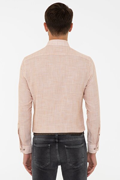 Pierre Cardin Κίτρινο ανδρικό πουκάμισο G021SZ004.000.997135