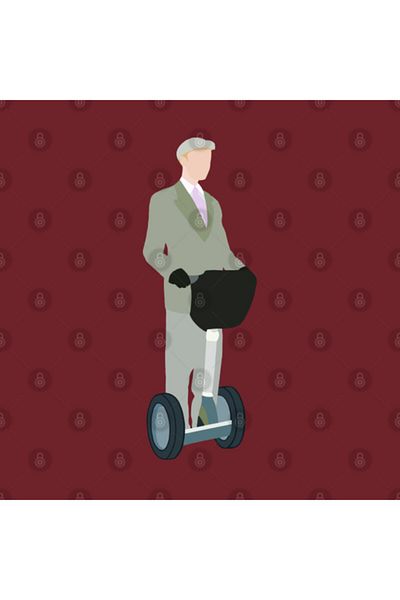 Pixxa كوب Niles Crane On His Segway