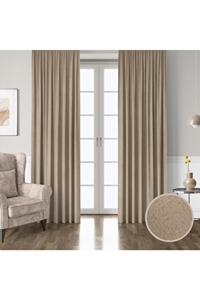 Mürdüm Perde Dark %100 Blackout Işık Geçirmez Fon Perde