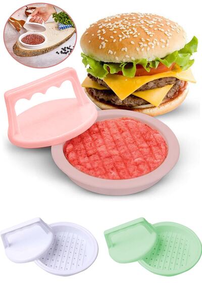 Kazanabil تشكيلة قوالب ضغط الهامبرغر وكرات اللحم
