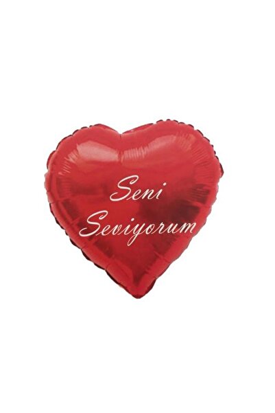 Kına Atölyesi بالون حفلة من الرقائق المكتوب عليها "أحبك على شكل قلب" مكون من ...