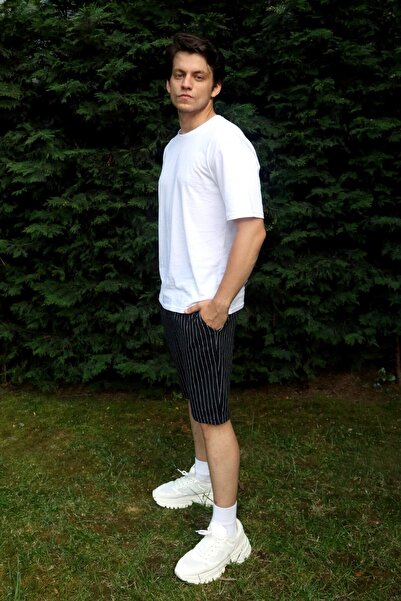 Penyem Pantaloni scurți cu dungi negre pentru bărbați - Design confortabil