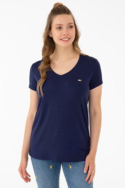 U.S. Polo Assn. Μπλουζάκι Ναυτικό Μπλε Βασικό G082sz011.000.1270242