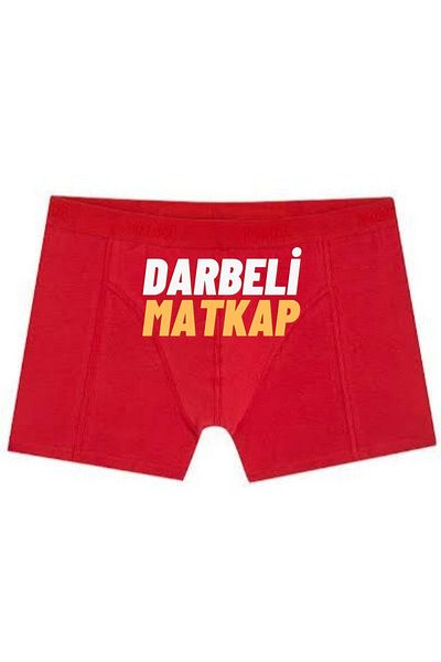 BoxerMasters Boxeri cu impact roșu alb imprimat cu burghiu