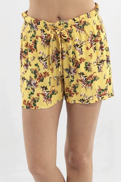 Blackspade Pantaloni scurți galbeni de damă