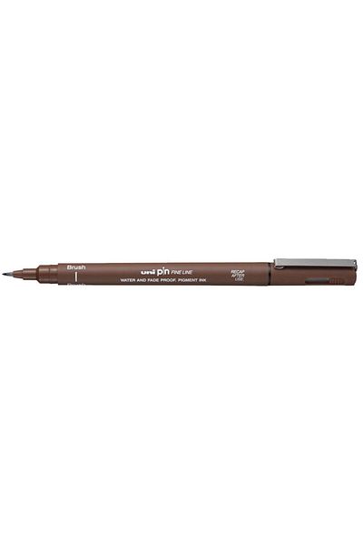 Uni -ball Pin Br-200 Brush Brush Tip Pen Sepia Bronze