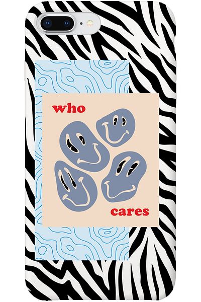 shoptocase حافظة هاتف آيفون 7 بلس منقوشة من Launch Who Cares