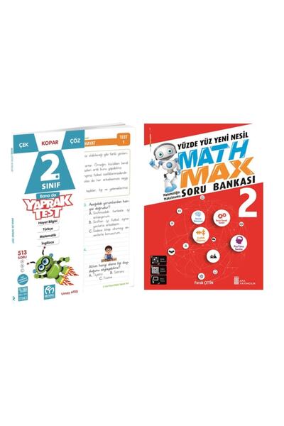 Ata Yayıncılık 2. Sınıf Yaprak Test Hediyeli Math Max 2.sınıflar Için Süper Set