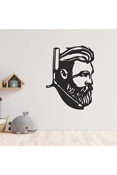 Genel Markalar Berber & Jilet 40 X 30 Tablo Lazer Kesim Duvar Dekoru & Süsü