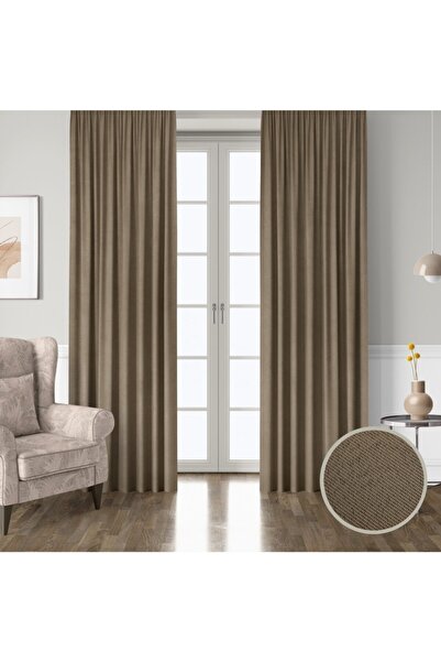 Mürdüm Perde Dark %100 Blackout Işık Geçirmez Fon Perde