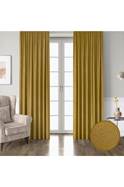 Mürdüm Perde Dark %100 Blackout Işık Geçirmez Fon Perde