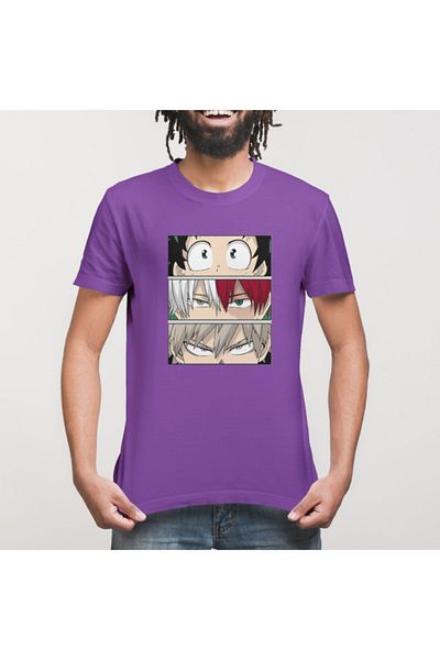 Built By Crazy Μπλουζάκι Unisex My Hero Academia Face Eyes
