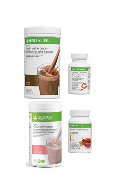 Herbalife Çikolatalı,ahududulu Shake,termo Complete,bitk. Kons.çay 50gr Şefta...