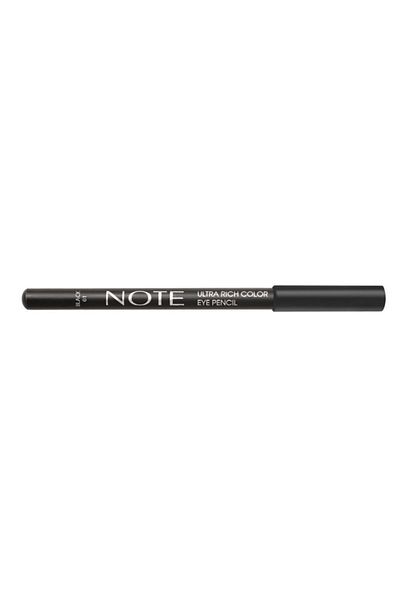 NOTE Ultra Rich Color Eye Pencil 01 Black