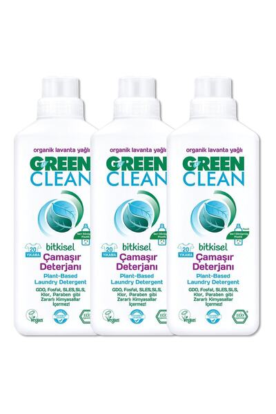 Green Clean Organik Lavanta Yağlı 3lü Set Platin Tedarik 003 U Bitkisel Çamaş...