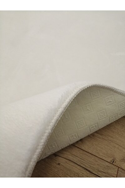 BAKIRÖZÜ HOME Πλεκτό χαλάκι με αντιολισθητική βάση, λευκό