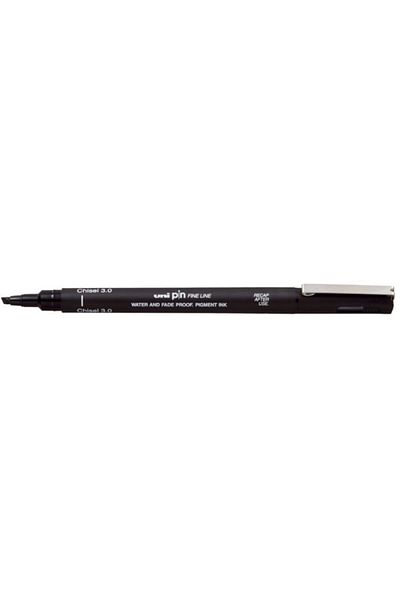 UNİ-BALL Uni Pin Chisel 3.0 CS3-200 Black 3 Pieces