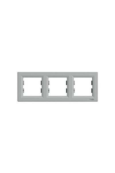 Schneider Electric Schneider Eph5800361 Asfora 3'lü Yatay Çerçeve Alüminyum
