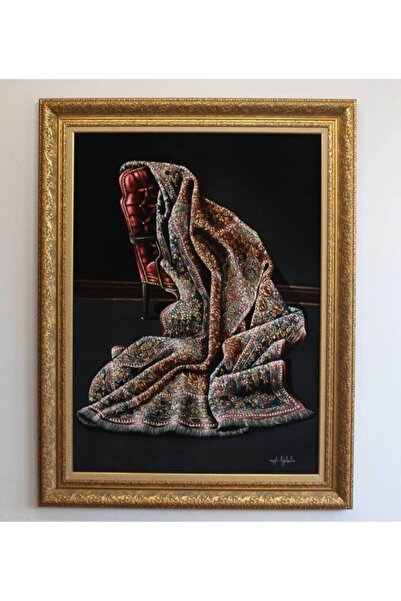 Asmin Sanat Evi Kadife Üzerinde Orijinal Yağlı Boya 100 X 130