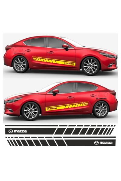 Carmind ملصق سيارة بشريط جانبي من Mazda
