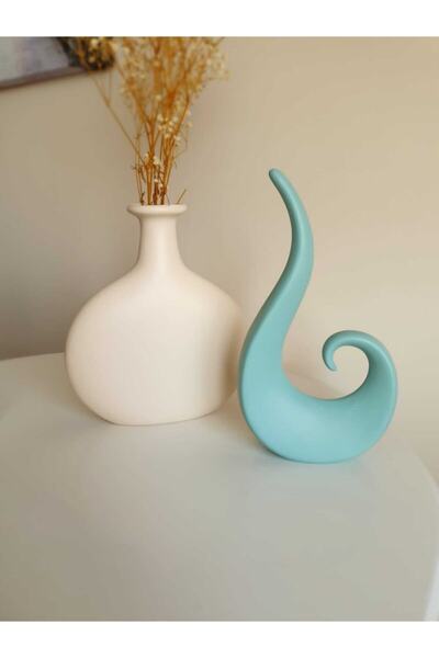 Panoramas Home Seramik Vazo Ve Es Obje Ikili Set