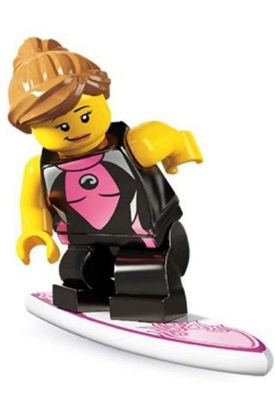 LEGO Mini Figure - Series 4 - 8804 - Surfer Girl