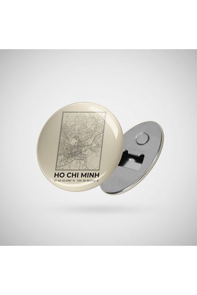 Fizello Ho Chi Minh Minimalist Map Opener