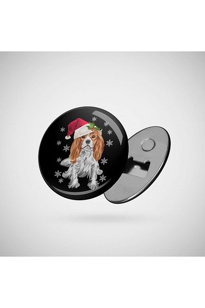 Fizello Crăciun Cavalier King Charles Spaniel Deschizător de cadouri amuzant pentru câini de Crăciun