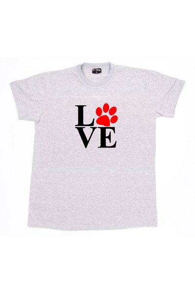 mAddog Μπλουζάκι Unisex Grey Love με στάμπα
