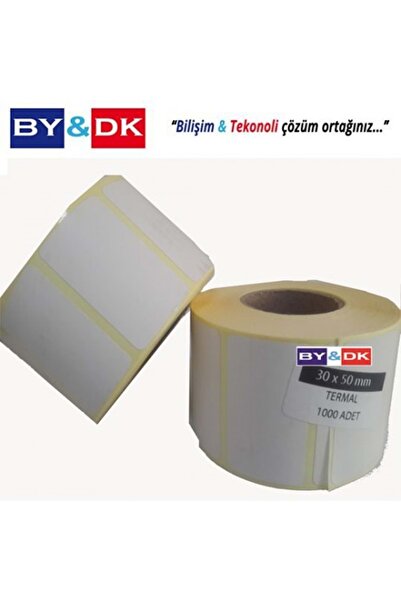BY&DK 50x30 Termal Etiket 1000 Sarım