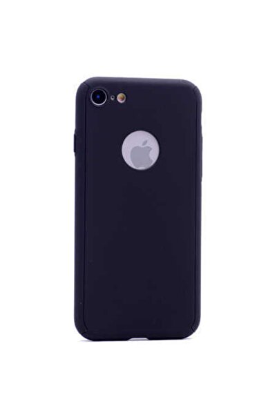 zore حافظة متوافقة مع هاتف آيفون 7 بلس 360 درجة حماية مطاطية مكونة من 3 ألوان