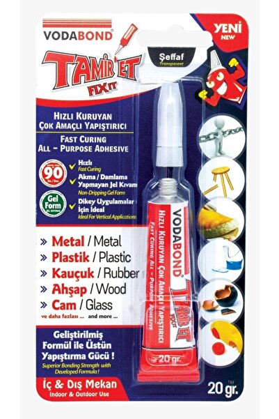 Vodaseal Vodabond Tamir Et Montaj Yapıştırıcı 20 gr Hızlı Kuruyan Çok Amaçlı ...