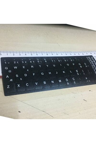 Platoon Q Klavye Sticker Türkçe Q Klavye Dizilim Stiker Harf Klavye Etike