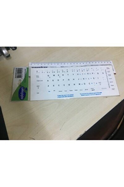 Platoon Beyaz Q Klavye Sticker Türkçe Q Klavye Dizilim Stiker Harf KLAVYE