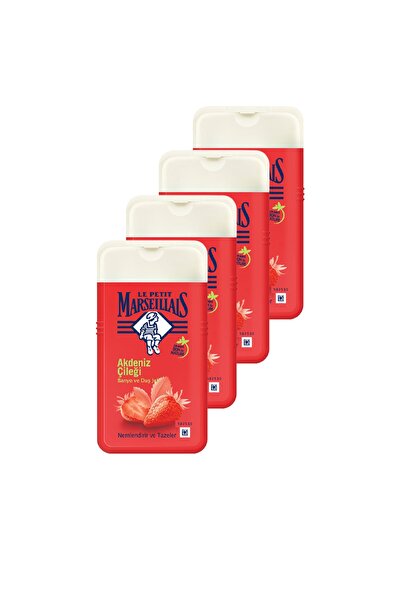 Le Petit Marseillais Shower Gel Strawberry 250 ml Set of 4