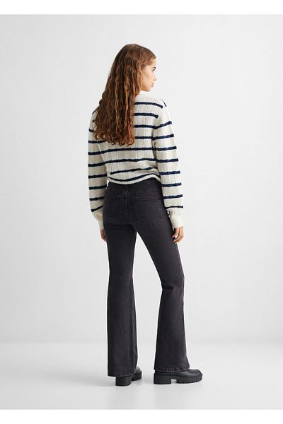 MANGO Woman Girl's Black Denim Jeans -67190452