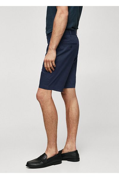 MANGO Ανδρικό σορτς Navy Blue & Bermuda -57140568