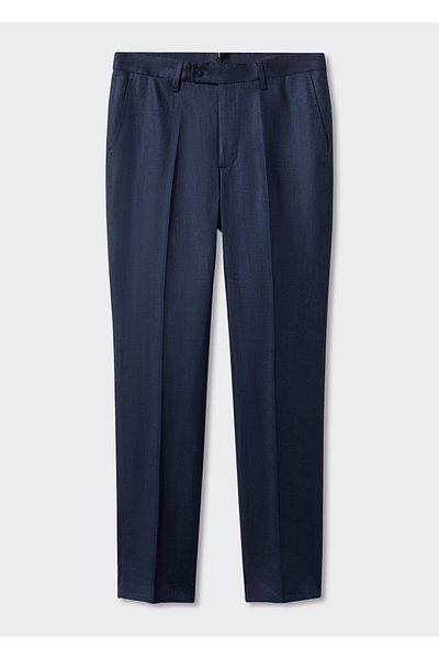 MANGO Ανδρικό παντελόνι Navy Blue57110554