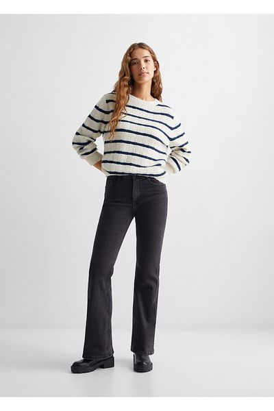 MANGO Woman Girl's Black Denim Jeans -67190452