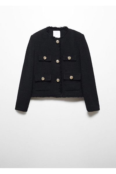 MANGO Woman Women's Black Jacket -57983817