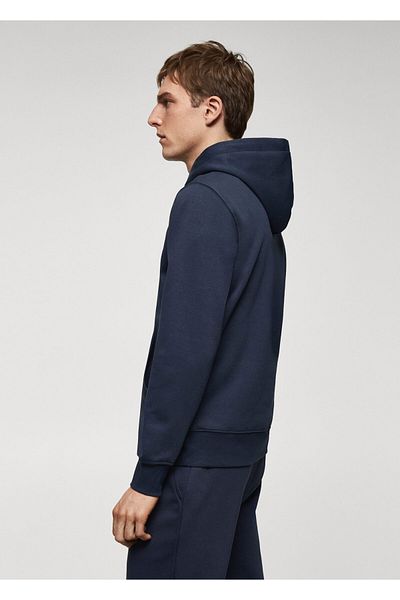 MANGO Woman Ανδρικό φούτερ Navy Blue -67130650