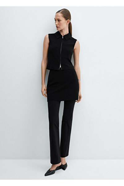 MANGO Γυναικεία Μαύρη Μπλούζα -67097131